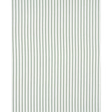 Schumacher Birdie Ticking Stripe Leaf Green Fabric