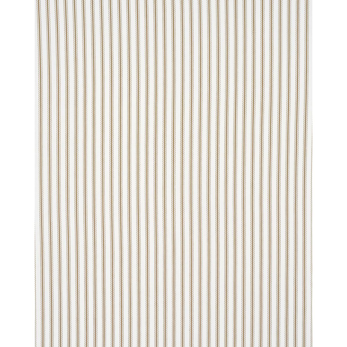 Schumacher Birdie Ticking Stripe Neutral Fabric