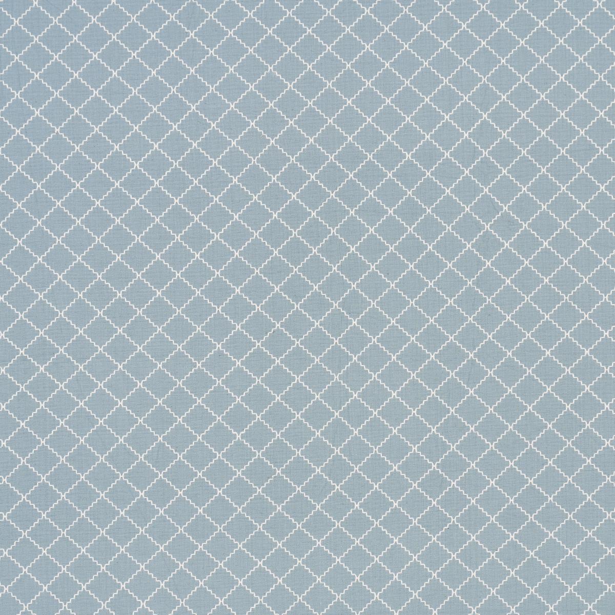 Schumacher Maggie Lattice China Blue Fabric
