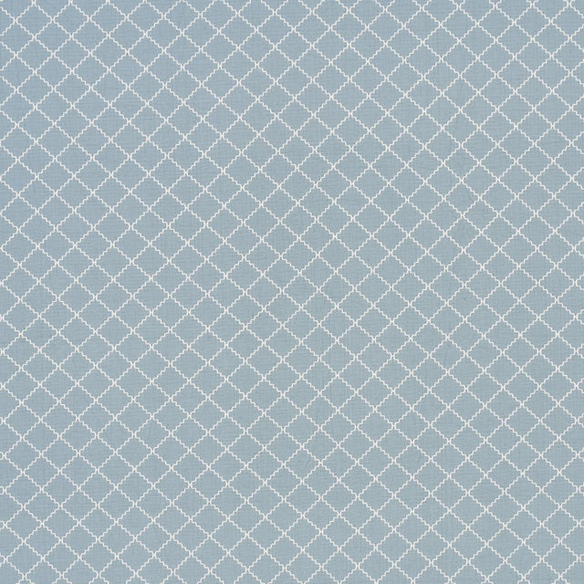 Schumacher Maggie Lattice China Blue Fabric