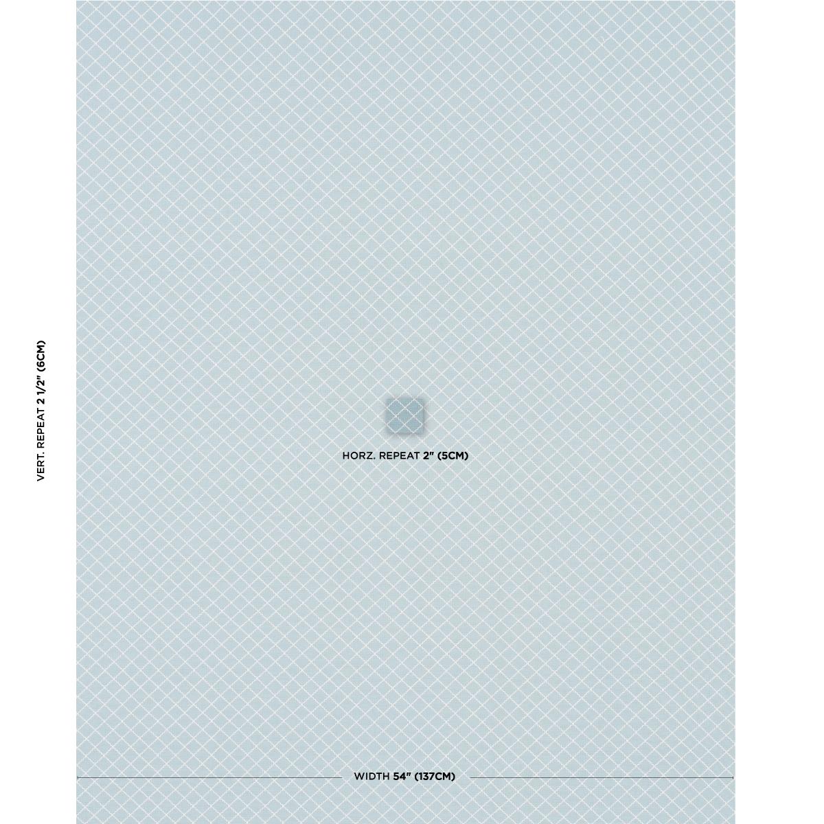 Schumacher Maggie Lattice China Blue Fabric