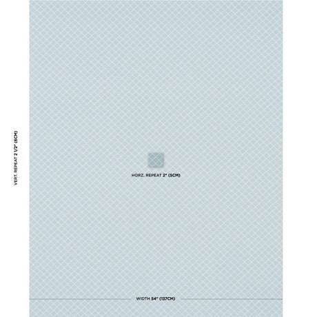 Schumacher Maggie Lattice China Blue Fabric