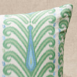 Schumacher Leaf 30" x 14" Augustine Ikat Pillow