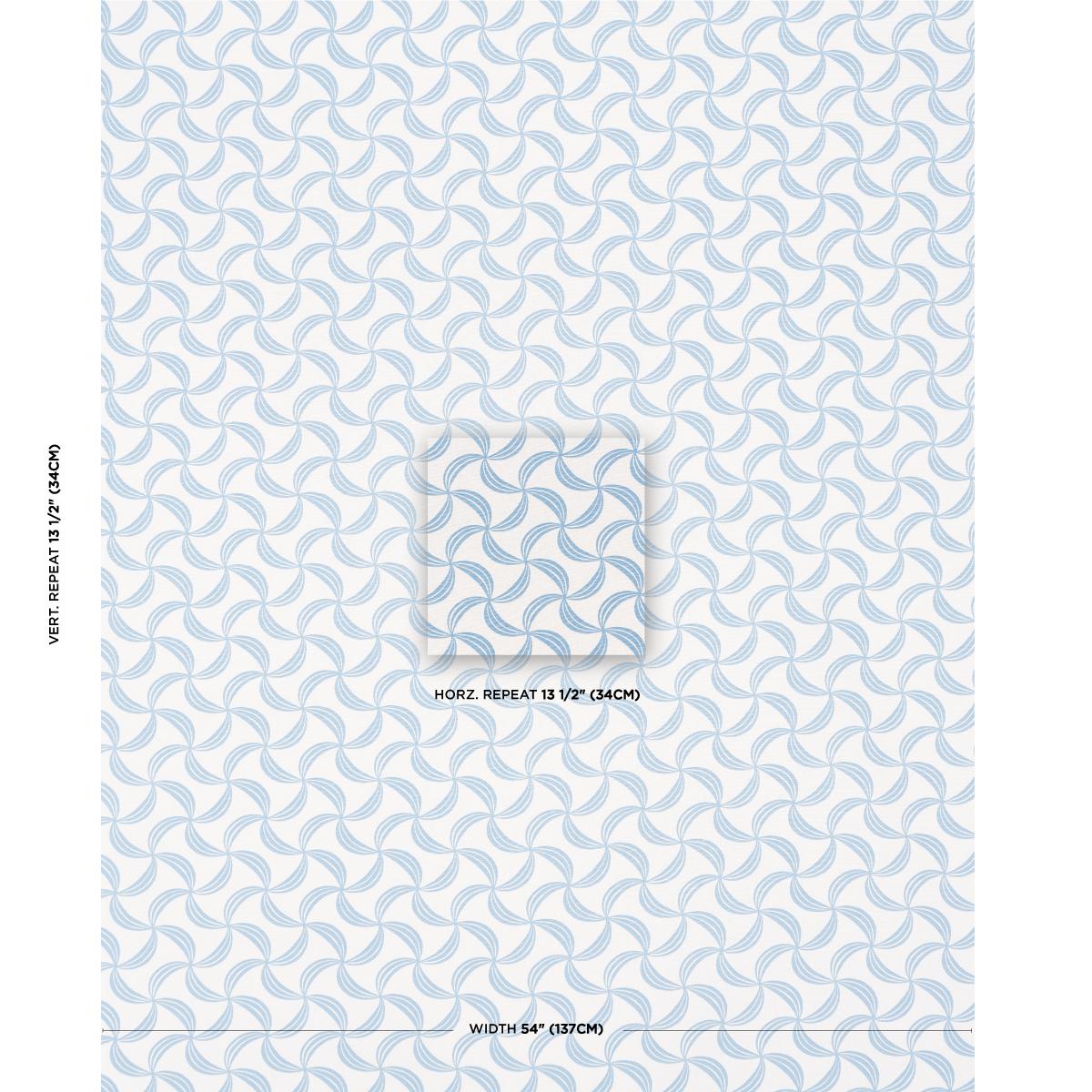 Schumacher Ambrosia Blue Fabric