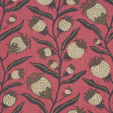 Schumacher Thistle Vine Red & Gold Fabric