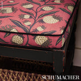 Schumacher Thistle Vine Red & Gold Fabric