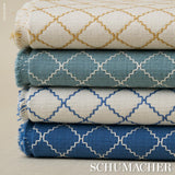 Schumacher Maggie Lattice Neutral Fabric