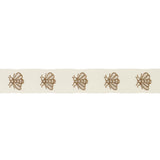 Schumacher Hubert'S Bees Tape Ivory & Gold Trim