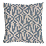 Schumacher Slate Blue 20" x 20" Amero Pillow