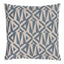 Schumacher Slate Blue 20" x 20" Amero Pillow