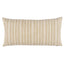 Schumacher Neutral 24" x 12" Lucy Stripe Pillow