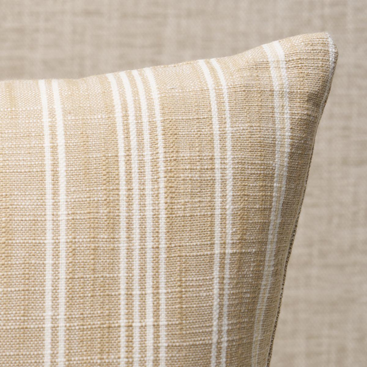 Schumacher Neutral 24" x 12" Lucy Stripe Pillow