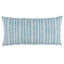 Schumacher Indigo 24" x 12" Lucy Stripe Pillow