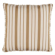 Schumacher Neutral 22" x 22" Markie Stripe Pillow