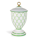 Williamsburg Deane Green/White Ginger Jar