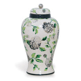 Williamsburg Charlotte Green/Cream Ginger Jar