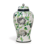 Williamsburg Charlotte Green/Cream Ginger Jar