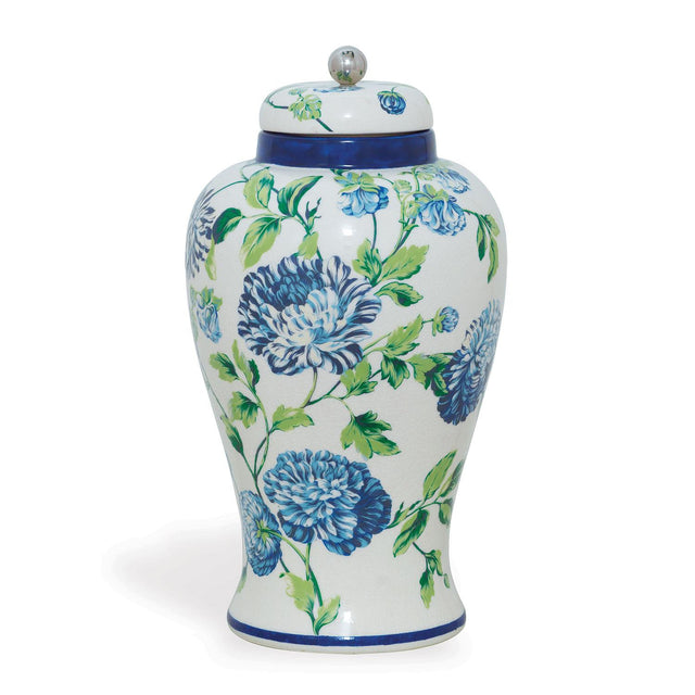 Williamsburg Charlotte Blue/Cream/Green Ginger Jar