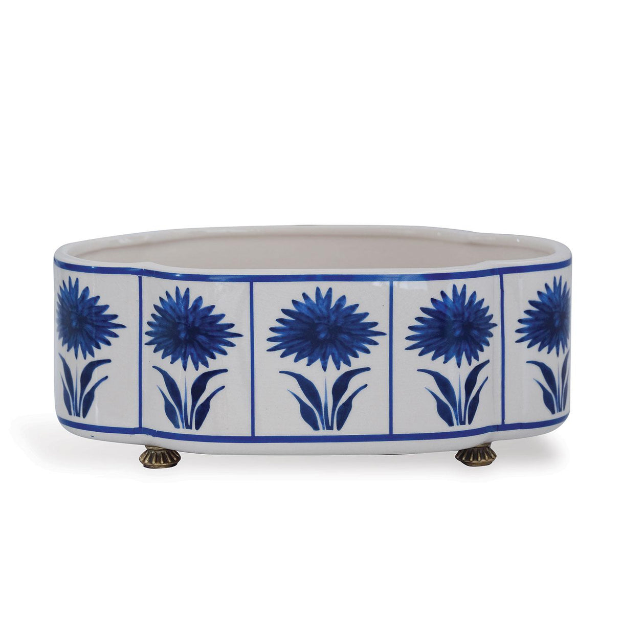 Williamsburg Hannah Blue/White Planter