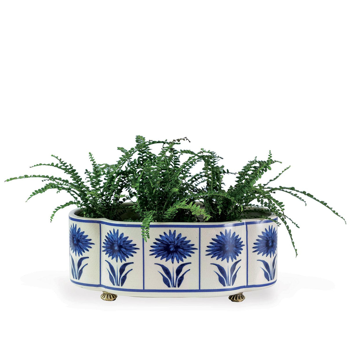 Williamsburg Hannah Blue/White Planter