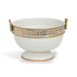 Williamsburg Palace Fret Ivory/Gold Bowl