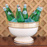 Williamsburg Palace Fret Ivory/Gold Bowl