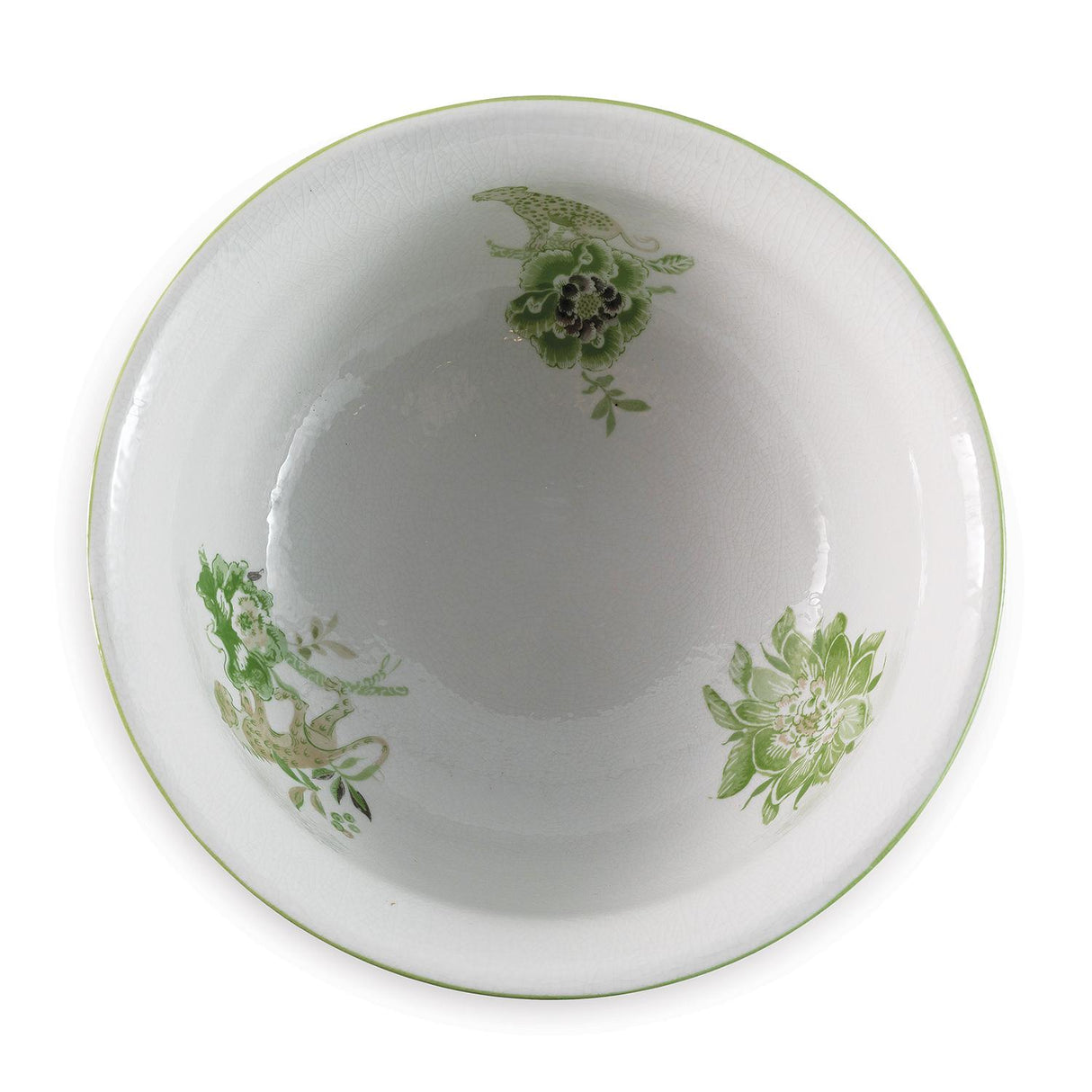 Williamsburg Braganza Green/White Bowl