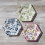 Williamsburg Braganza Pink/Blue/Green and White Plate