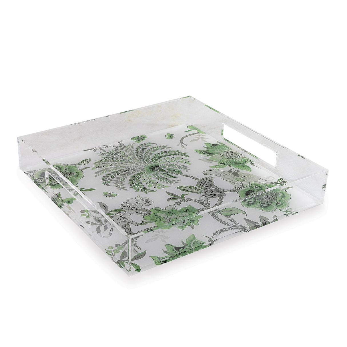 Williamsburg Braganza Green/White Tray