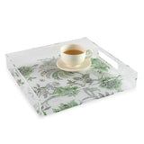 Williamsburg Braganza Green/White Tray