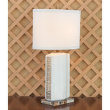 Williamsburg Palace Fret Ivory/Gold Accent Lamp