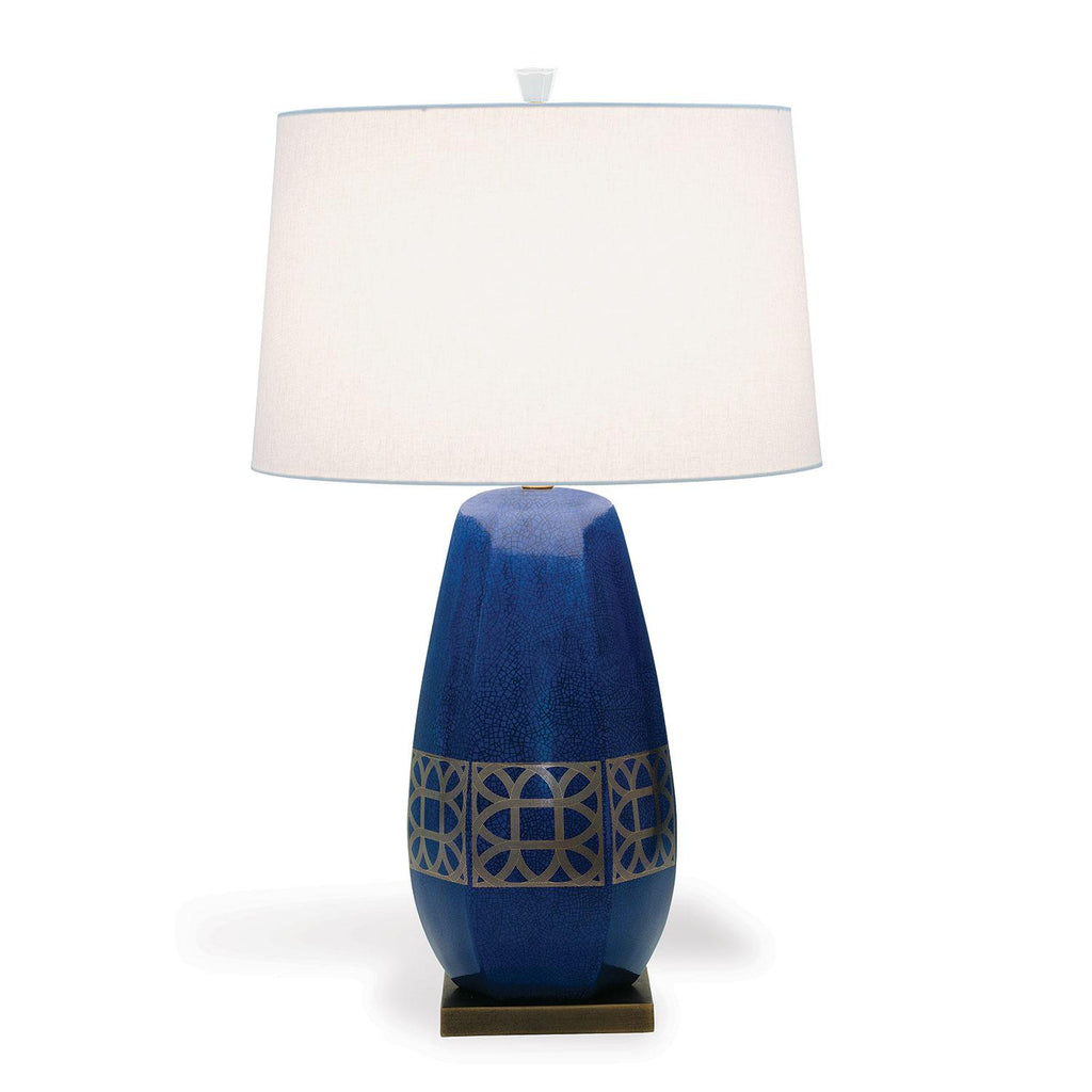 Williamsburg Lamerie Blue/Gold Accent Lamp