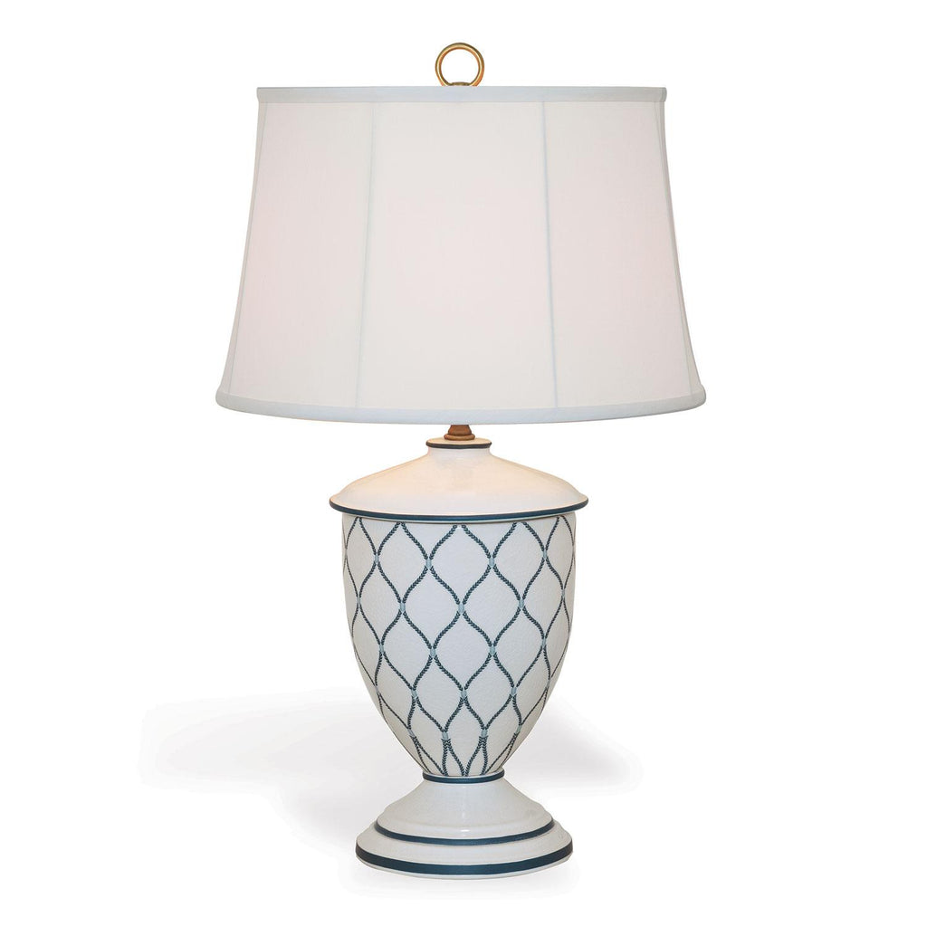 Williamsburg Deane Blue/White Accent Lamp