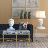 Williamsburg Deane Blue/White Accent Lamp
