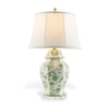 Williamsburg Braganza Green/White Accent Lamp