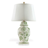Williamsburg Braganza Green/White Accent Lamp