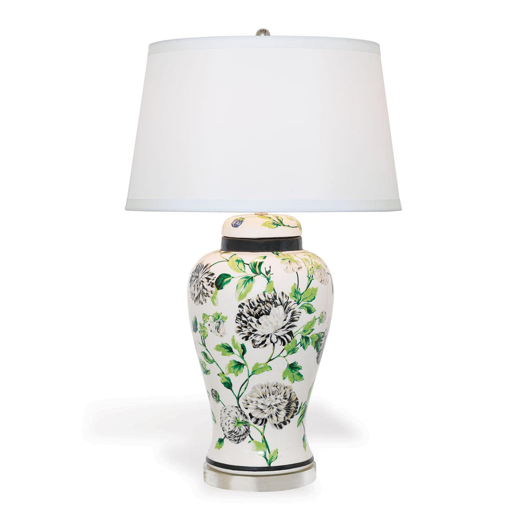 Williamsburg Charlotte Green/Cream Accent Lamp