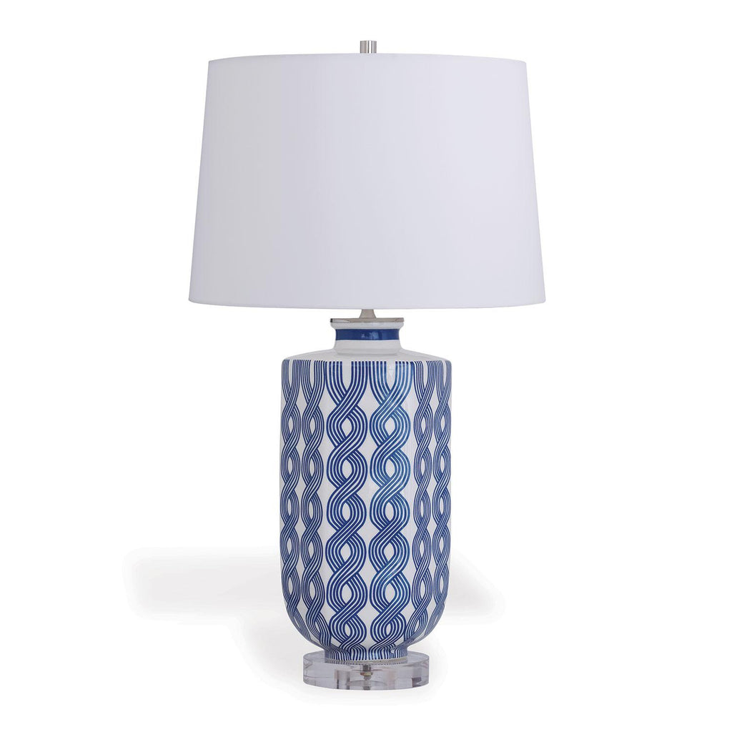 Williamsburg Evelyn Blue/Cream Accent Lamp