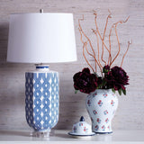 Williamsburg Evelyn Blue/Cream Accent Lamp