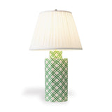 Williamsburg Bamboo Trellis Green/Cream Accent Lamp