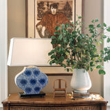 Williamsburg Hannah Blue/Cream Accent Lamp