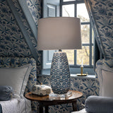 Williamsburg Isobel Blue/Cream Accent Lamp