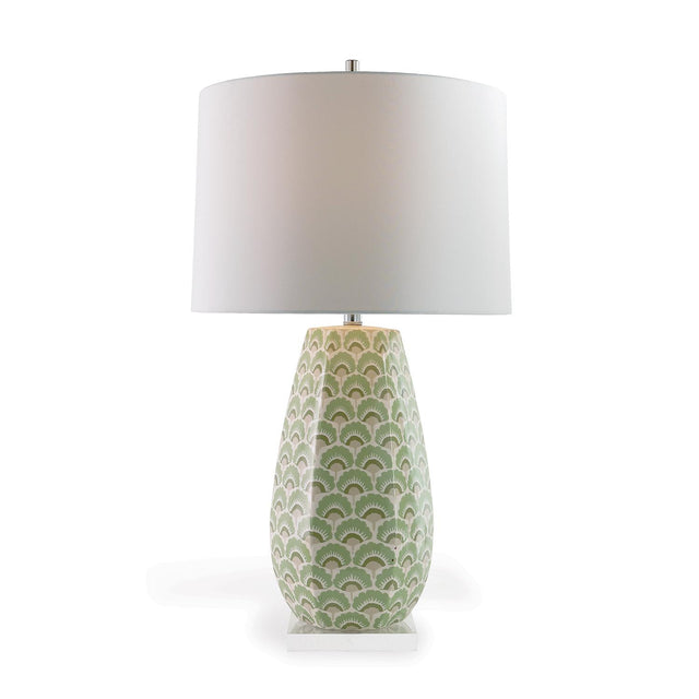 Williamsburg Isobel Green/Cream Accent Lamp