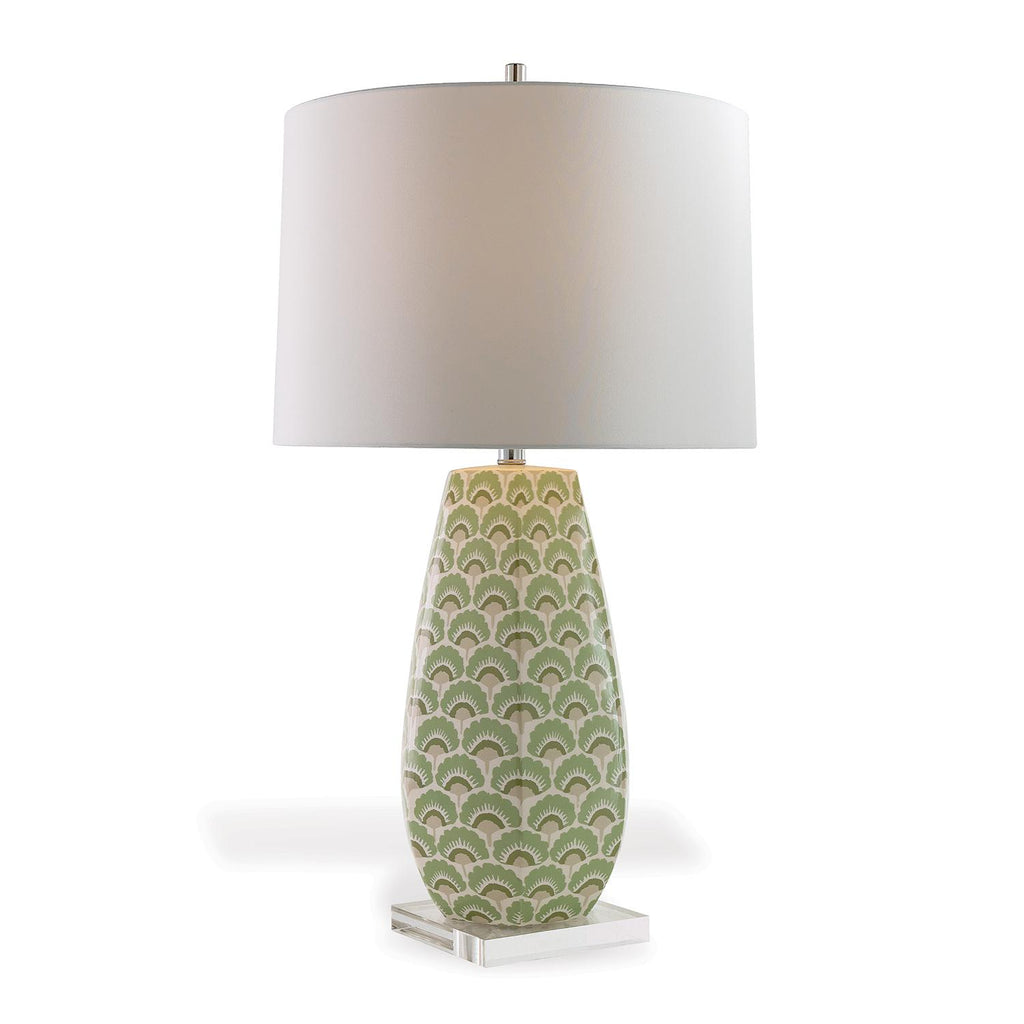 Williamsburg Isobel Green/Cream Accent Lamp