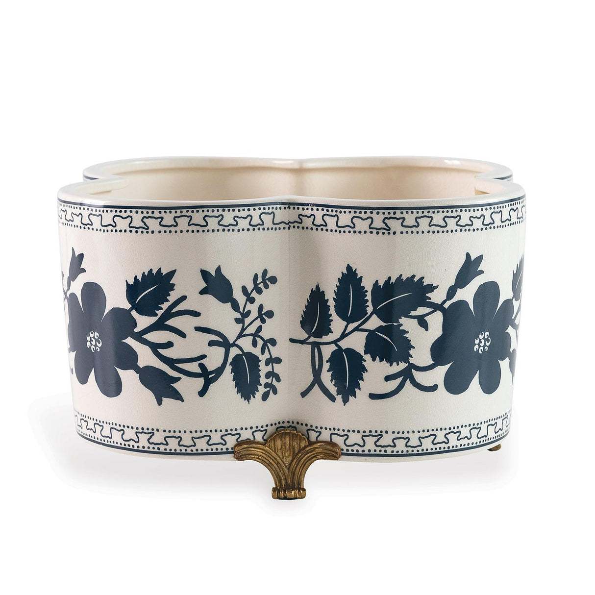 Williamsburg Breckenridge Cream/Navy Planter