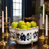 Williamsburg Breckenridge Cream/Navy Planter
