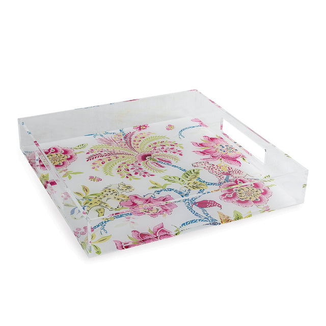 Williamsburg Braganza White/Pink Tray