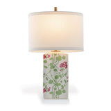 Williamsburg Geranium Trellis Cream/Green/Pink Accent Lamp