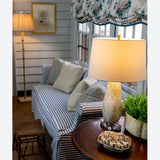 Williamsburg Ghost Blossom Cream/Green/Blue Accent Lamp