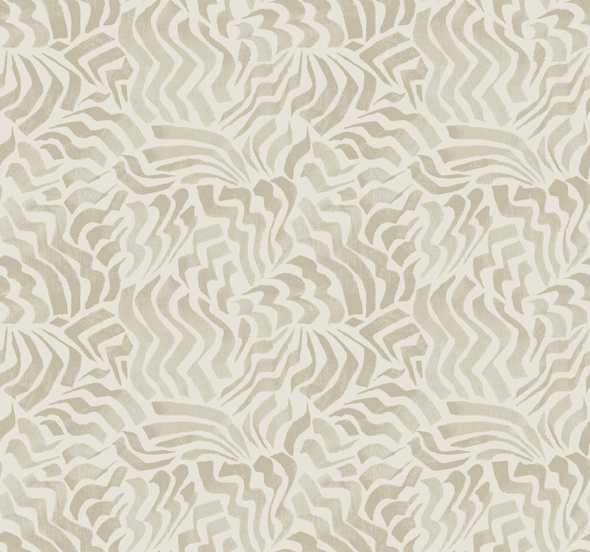 Lemieux et Cie Zora Wave Taupe Beige Wallpaper